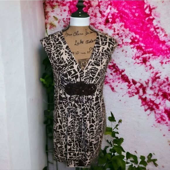 ECI Black and White Print Size Small Dress - Picture 1 of 6